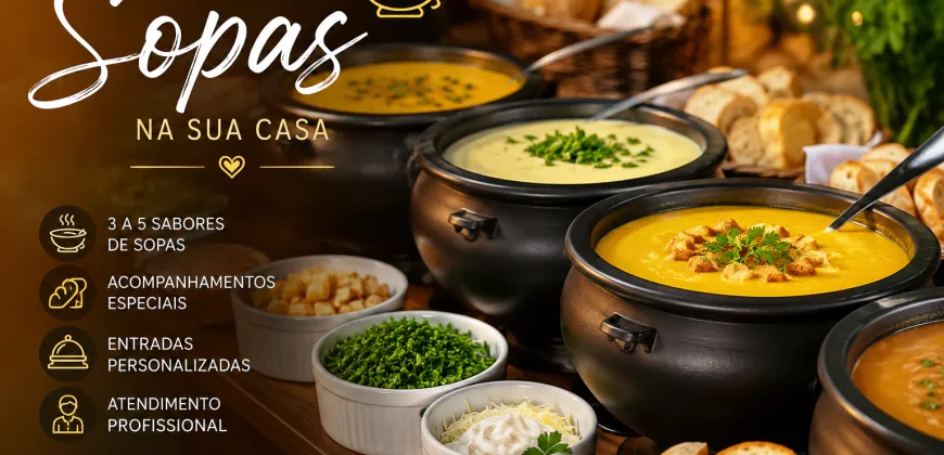 Buffet de Sopas em Casa Curitiba
