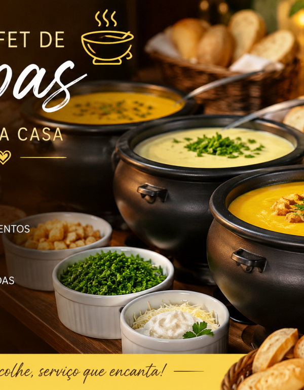 Buffet de Sopas em Casa Curitiba