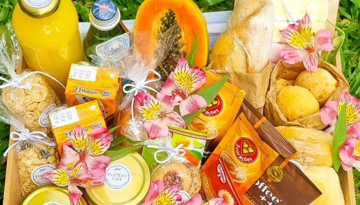 Cesta café da manhã duas pessoas delivery Curitiba