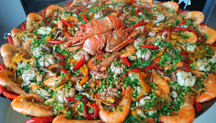 Paella espanhola em casa Curitiba